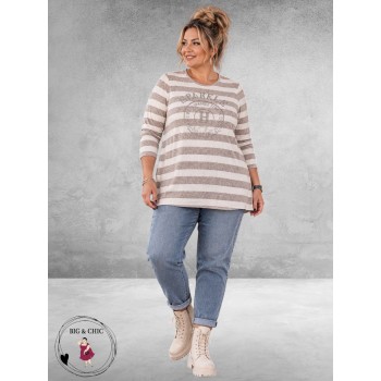 LEAH Curve Shirt Spakle en Shine