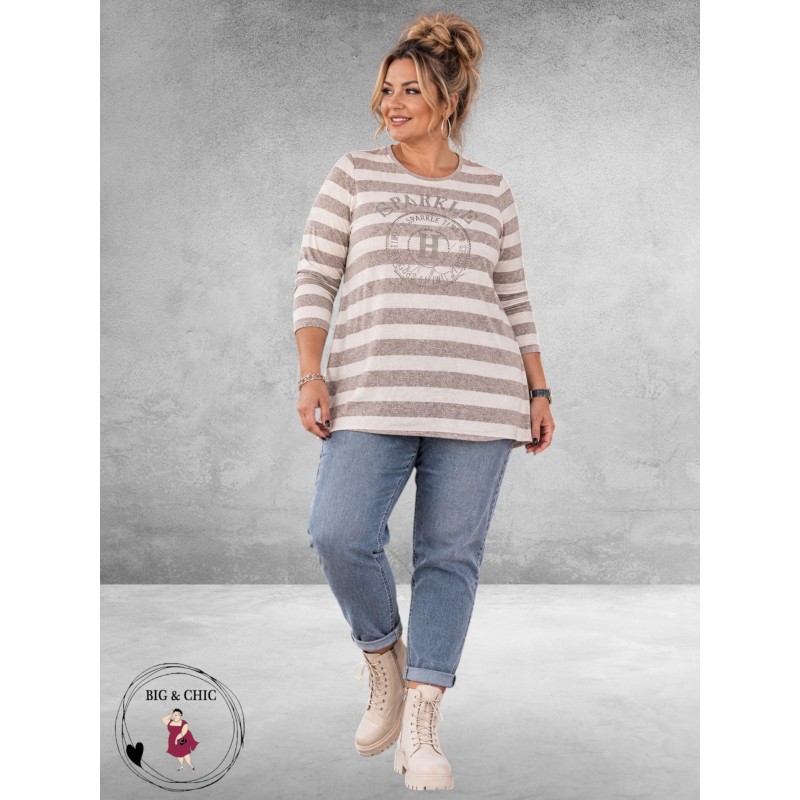 LEAH Curve Shirt Spakle en Shine