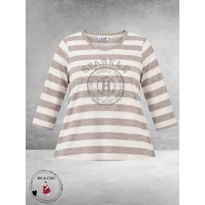 LEAH Curve Shirt Spakle en Shine