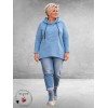 LEAH Curve Trui/Hoddie 3-D Print Lichtblauw