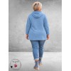 LEAH Curve Trui/Hoddie 3-D Print Lichtblauw