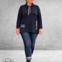LEAH Curve Shirt Sportief/Stijlvol Donkerblauw