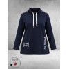 LEAH Curve Shirt Sportief/Stijlvol Donkerblauw