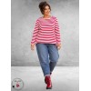 LEAH CURVE Sweater Breton Streep