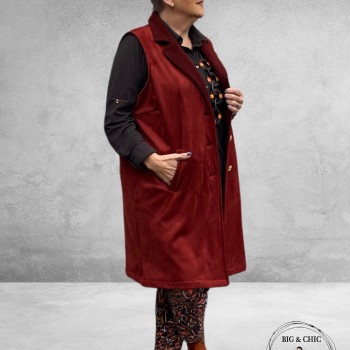 JUST FOR YOU Gilet MARJA Bordeaux