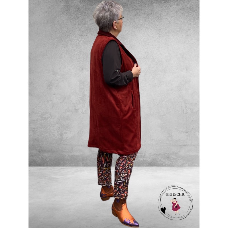 JUST FOR YOU Gilet MARJA Bordeaux