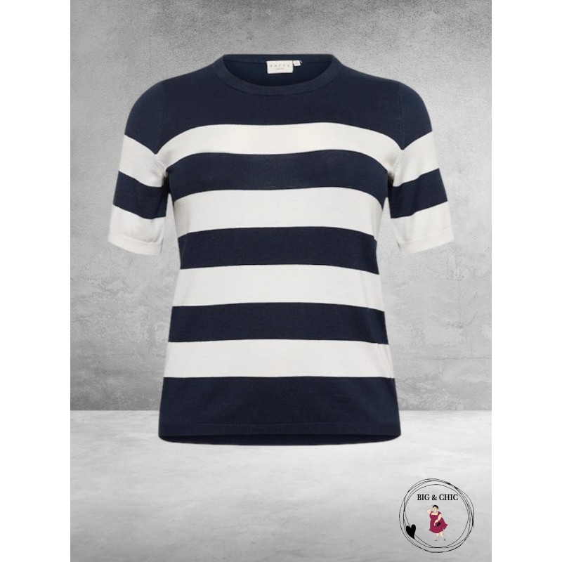 KAFFE CURVE Trui Lizzy Midnight/Chalk 