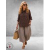 Kaffe curve Blouse Ditte Coffe Bean Dots