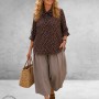 Kaffe curve Blouse Ditte Coffe Bean Dots