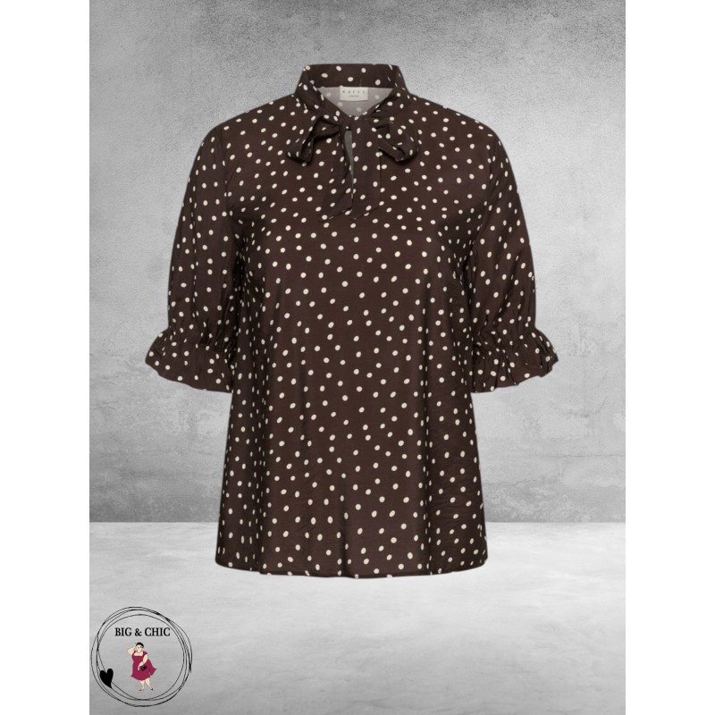 Kaffe curve Blouse Ditte Coffe Bean Dots