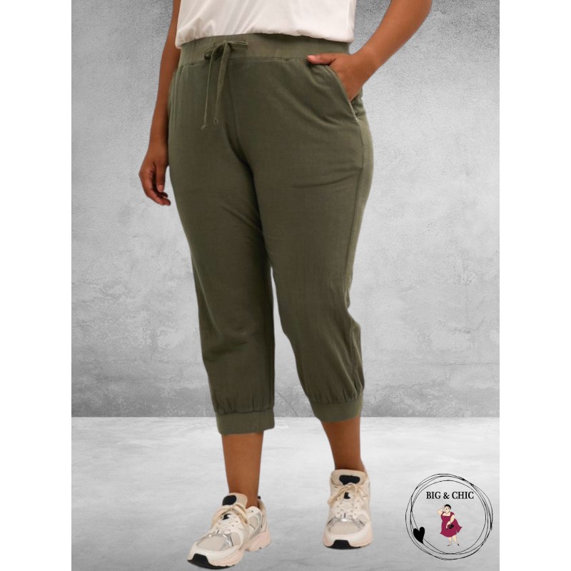 KAFFE CURVE Capri Broek Nana Grape Leaf