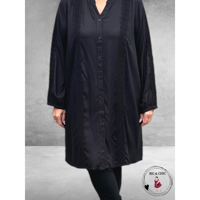 KAFFE CURVE Doorknoop Jurk Blouse Sabrine