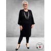 KAFFE CURVE Jurk Loni Black Deep