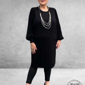 KAFFE CURVE Jurk Loni Black Deep