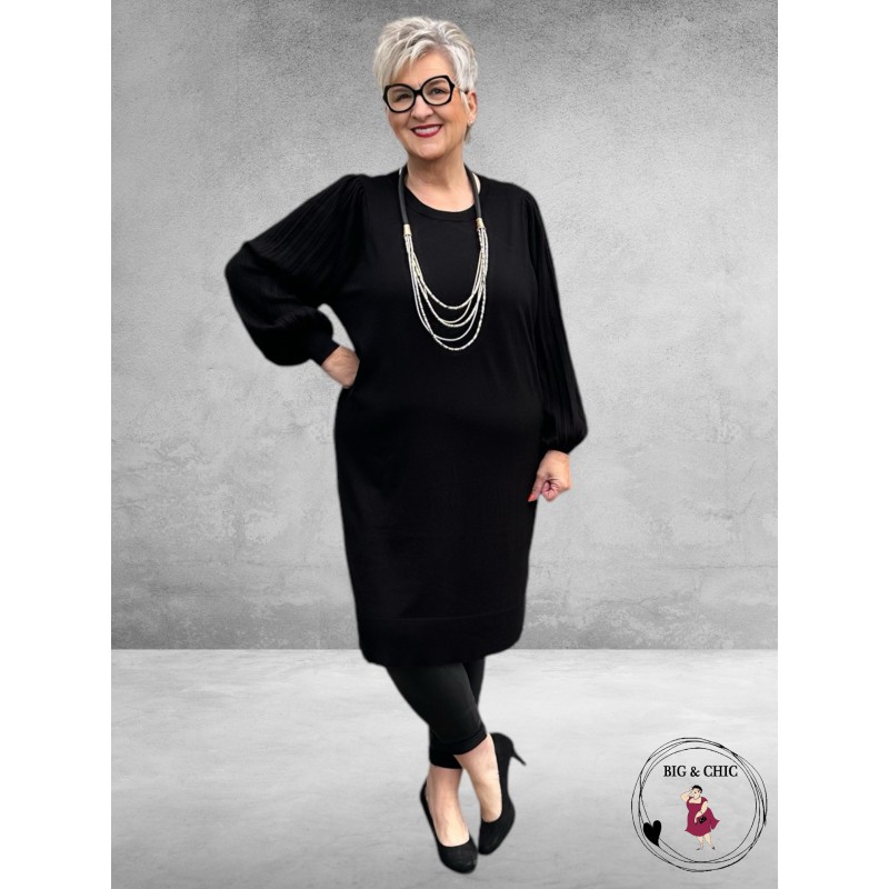 KAFFE CURVE Jurk Loni Black Deep