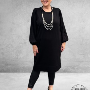 KAFFE CURVE Jurk Loni Black Deep