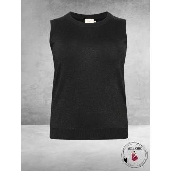 KAFFE CURVE Top Regitta Zwart