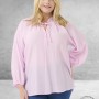 KAFFE CURVE Blouse Linna Lilac Snow