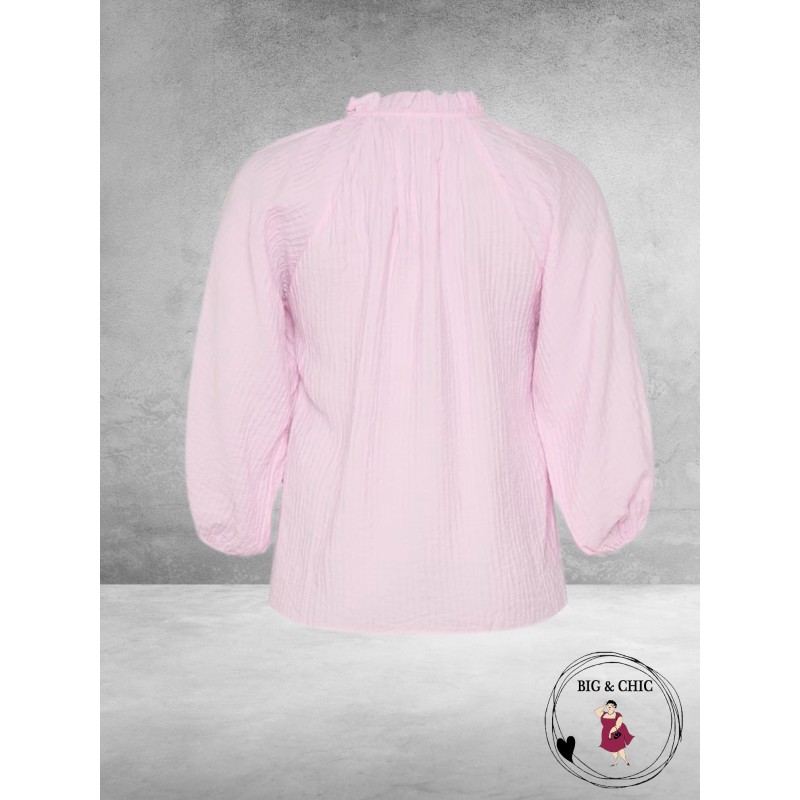 KAFFE CURVE Blouse Linna Lilac Snow