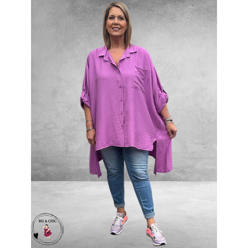 NEW COLLECTION Blouse Hig/Low Lila