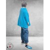 Trui Gebreid Aquamarijn Blauw Oversize