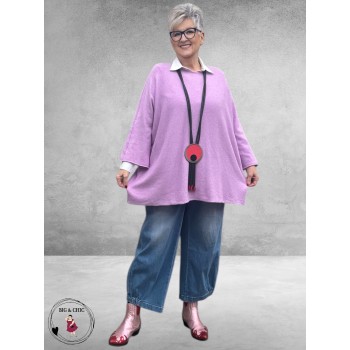 Trui Gebreid Lila Oversize