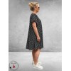Lacasa Jurk/Tuniek Zwart Polkadots