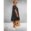Lacasa Jurk/Tuniek Zwart/Wit Print