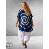 La Casa Kaftan Shirt Tie-Dye Blauw