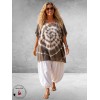 La Casa Kaftan Shirt Tie-Dye Taupe