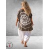 La Casa Kaftan Shirt Tie-Dye Taupe