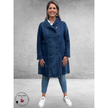 KEKOO Indigo Overgangs Mantel 