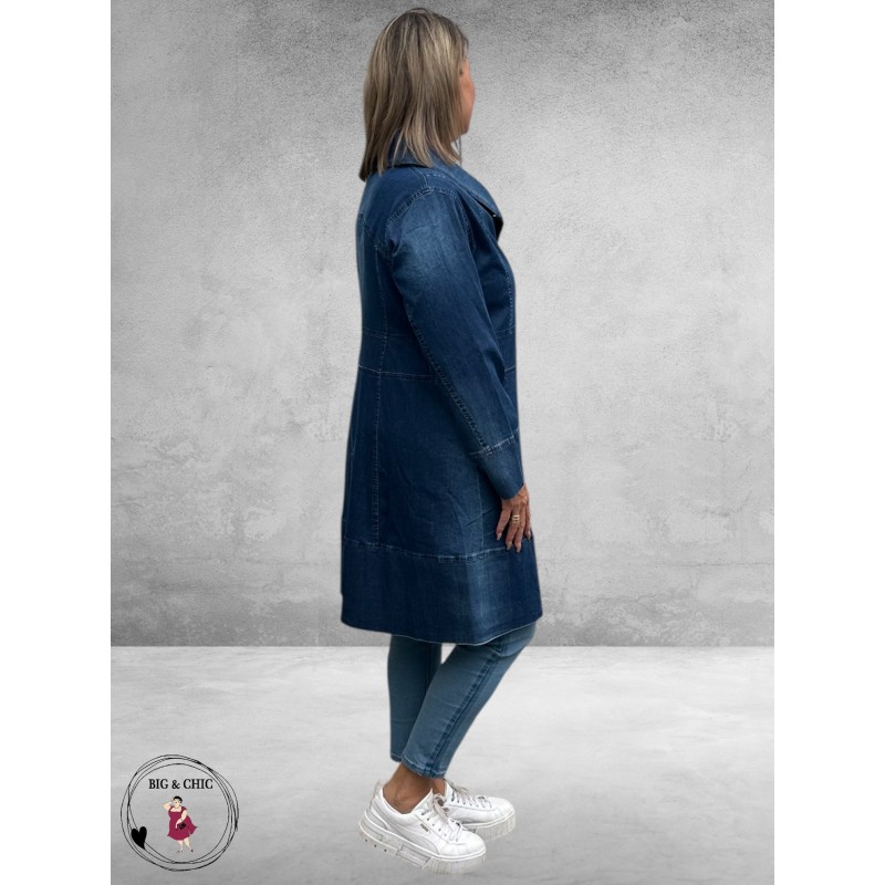 KEKOO Indigo Overgangs Mantel 