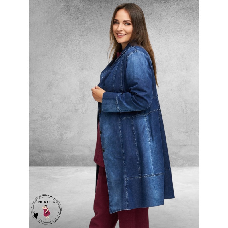 KEKOO Indigo Overgangs Mantel 