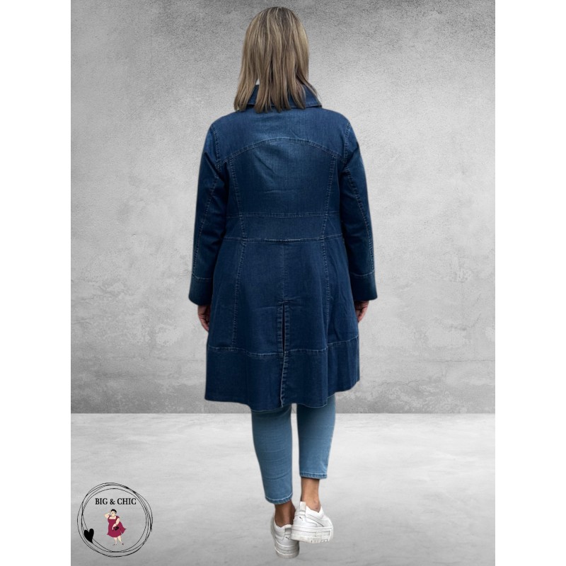 KEKOO Indigo Overgangs Mantel 