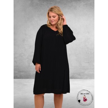 Kaffe Curve Jurk  Wilina Zwart