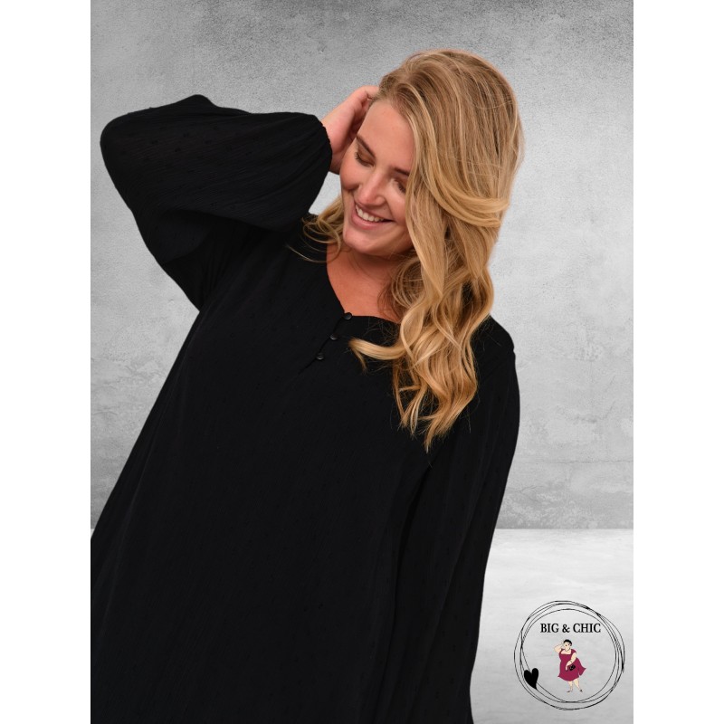 Kaffe Curve Jurk  Wilina Zwart