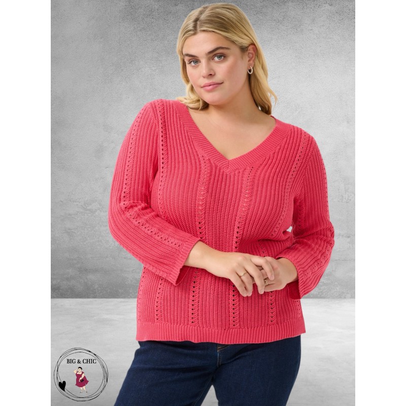 Kaffe Curve Trui Clorry Rasberry