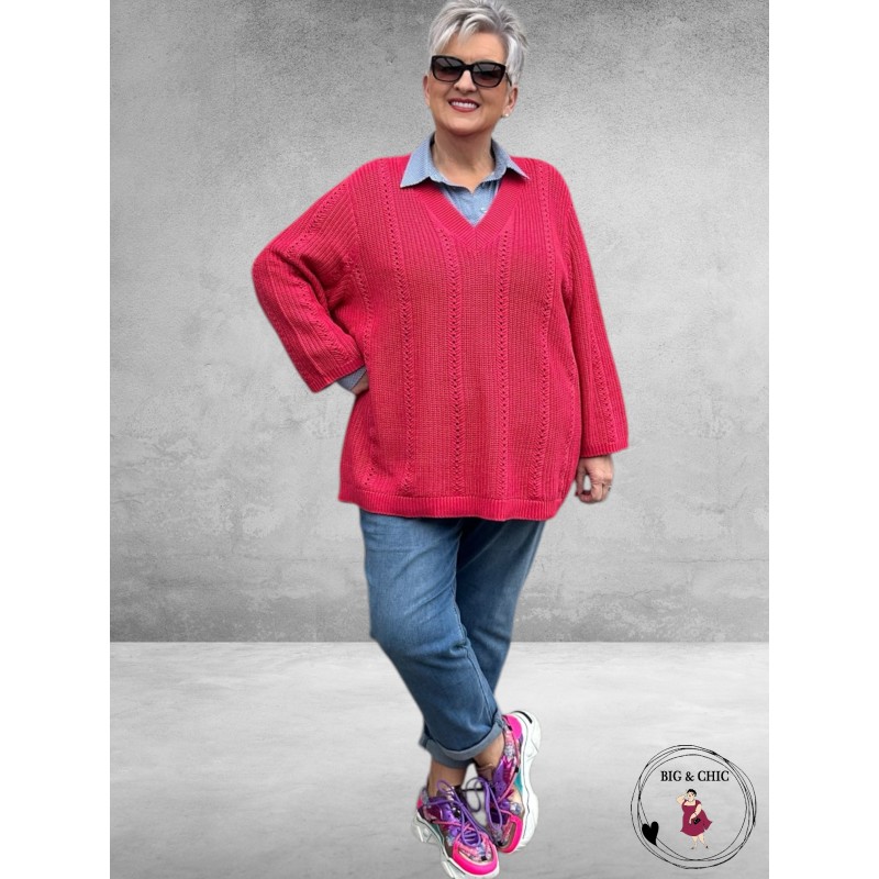 Kaffe Curve Trui Clorry Rasberry