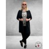 KAFFE CURVE Trui Lizzy Feather Black Leopard