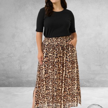 KAFFE CURVE Rok Edina Leopard