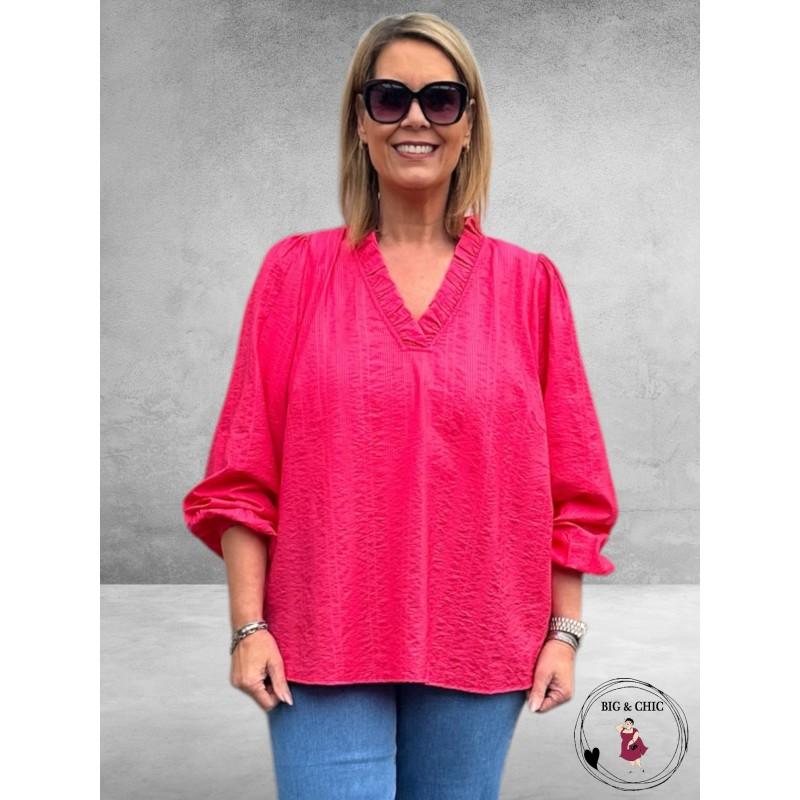 KAFFE Curve Blouse Anni Raspberry