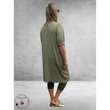 KAFFE CURVE Knit Dress Lizzy Green