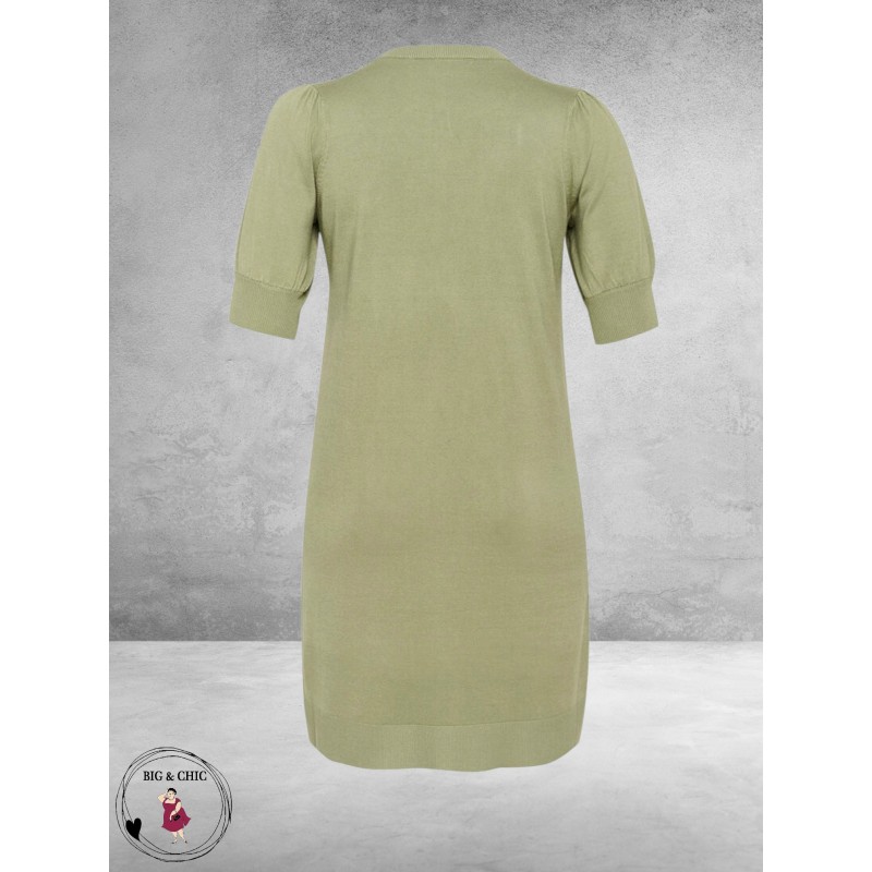KAFFE CURVE Knit Dress Lizzy Green