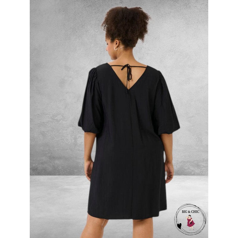 KAFFE Curve Jurk Gabbi Zwart