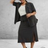 KAFFE CURVE Rok Nana Liah Black Oyster