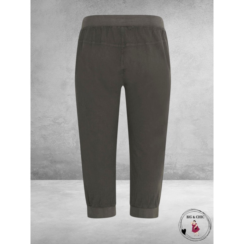KAFFE CURVE Capri Broek Nana Black Oyster