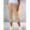 KAFFE CURVE Capri Broek Nana Classic Sand