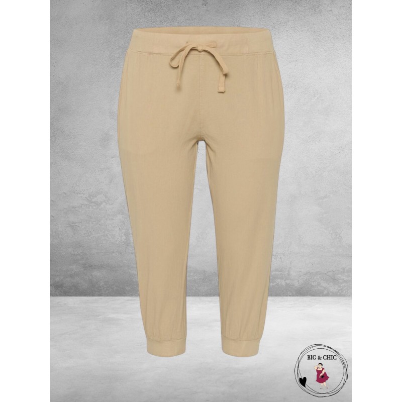 KAFFE CURVE Capri Broek Nana Classic Sand