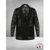 KAFFE Curve Blazer Lorani Zwart Kant